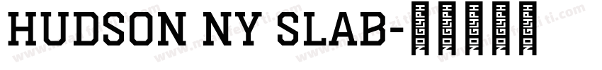 Hudson NY Slab字体转换